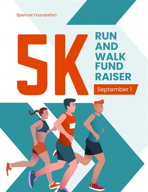 template for 5k run fundraising.